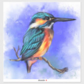 Sticker Beau bâton Kingfisher (Feuille)
