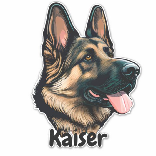 Sticker Beau berger allemand (Devant)