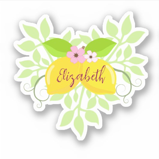 Sticker Beau citron (Devant)