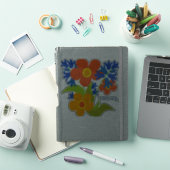 Sticker Beau design floral simple été (Couverture iPad)