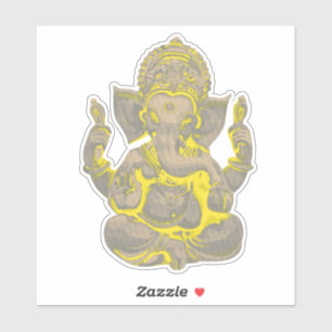 Sticker Beau éléphant assis Dieu Ganesha