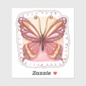 Sticker Beau Papillon (Feuille)