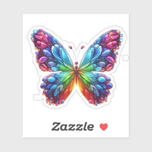 Sticker Beau Papillon (Feuille)