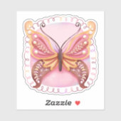 Sticker Beau Papillon (Feuille)