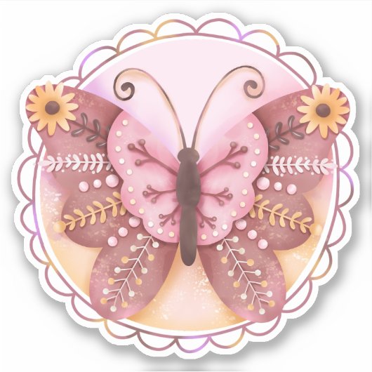 Sticker Beau Papillon (Devant)