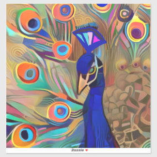 Sticker Beau Peacock ordinateur portable peau pad autocoll