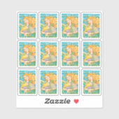 STICKER BEAU TRÉSORS MERMAID, STARFISH & SEAHORSE (Feuille)