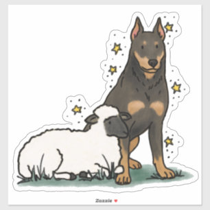 Sticker Beauceron - Décalque de voiture de travail