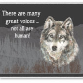 Sticker Beaucoup de Great Voices Pas tous les citations de (Devant)