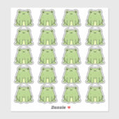 Sticker Beaucoup De Grenouilles Kawaii (Feuille)