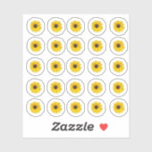 Sticker Beaucoup de petits tournesols (Feuille)
