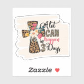 Sticker Beaucoup Peuvent Se Passer En 3 Jours Chrétien (Feuille)
