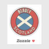 Sticker Beauly, Écosse (Feuille)