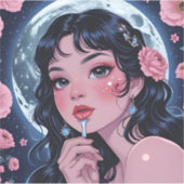 Sticker Beauté au Clair de Lune (Devant)