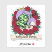 Sticker Beauté du sommeil de Zombie (Feuille)