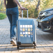 Sticker Beauté florale bleue et blanche (Valise Insitu)
