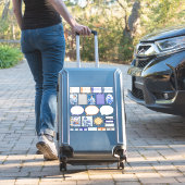 Sticker Beauté florale bleue et blanche (Valise Insitu)