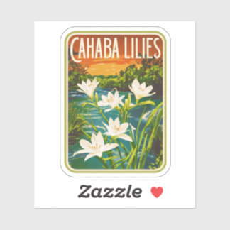 Sticker Beauté naturelle de Cahaba Lilies-Alabama