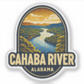 Sticker Beauté naturelle de Cahaba River-Alabama (Devant)