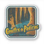 Sticker Beauté naturelle de Gouffre de Padirac-France (Devant)