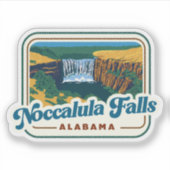 Sticker Beauté naturelle de Noccalula Falls-Alabama (Devant)
