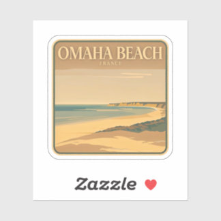 Sticker Beauté naturelle d'Omaha Beach-France