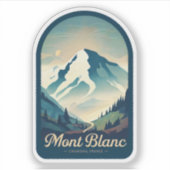 Sticker Beauté naturelle du Mont Blanc-France (Devant)