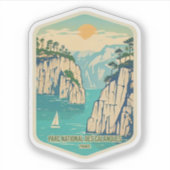 Sticker Beauté naturelle du Parc National des Calanques (Devant)