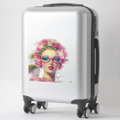 Sticker Beauté tropicale rétro (Sur valise)