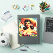 Sticker Beauté Vintage Latina Pin-up (Couverture iPad)