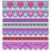 Sticker Beautiful Felt Style Valentine's Day Borders (Devant)