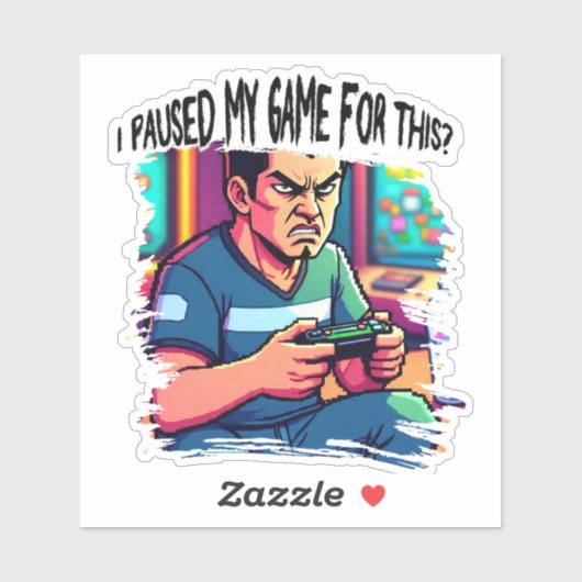 Sticker Beautiful gamers design (Feuille)