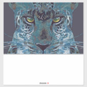 Sticker Beautiful leopard blues, golden eyes iPad Tablet (Feuille)