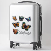 Sticker Beautiful vibrant colours Butterfly (Sur valise)