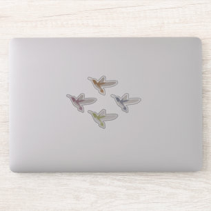 Sticker Beaux colibris colorés