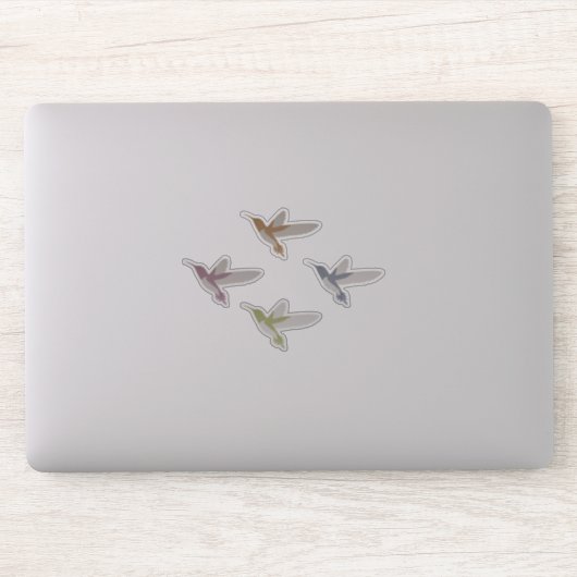 Sticker Beaux colibris colorés (Ordinateur)