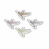 Sticker Beaux colibris colorés (Devant)