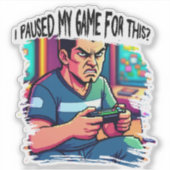 Sticker Beaux créateurs de jeux design (Devant)