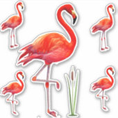 Sticker Beaux Flamants (Devant)