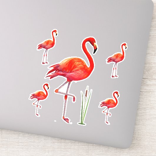 Sticker Beaux Flamants (Détail)