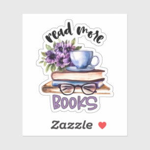 Sticker Beaux livres lecture amoureux