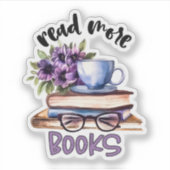 Sticker Beaux livres lecture amoureux (Devant)