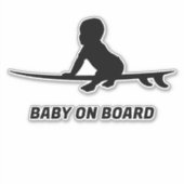 Sticker Bébé à bord Surfboard autodécal (Devant)