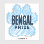 Sticker Bébé Bleu & Marine Pawprint Pride (Feuille)