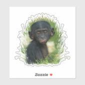 Sticker Bébé Bonobo Ape (Feuille)