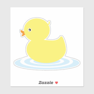 Sticker Bébé Canard mou Jaune