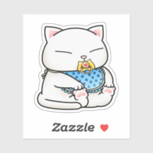Bébé chaton blanc mignon