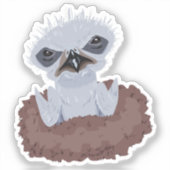 Sticker Bébé d'aigle à tête blanche (Recto)