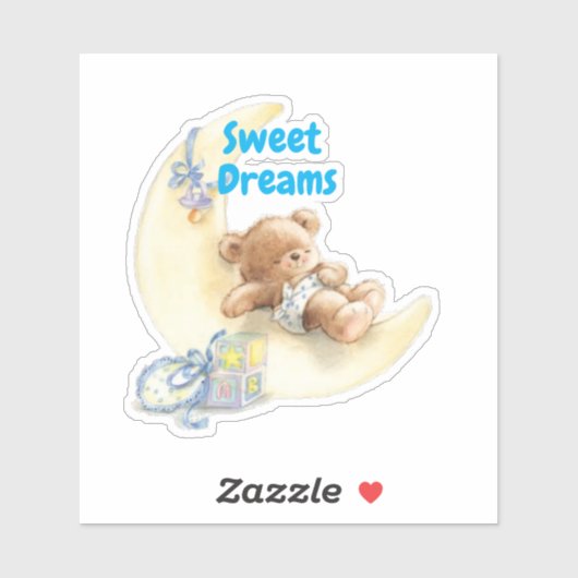 Sticker Bébé de rêves doux (Feuille)