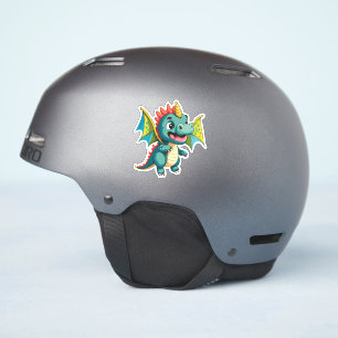 Sticker Bébé Dragon Dessin Animé Mignon Personnage